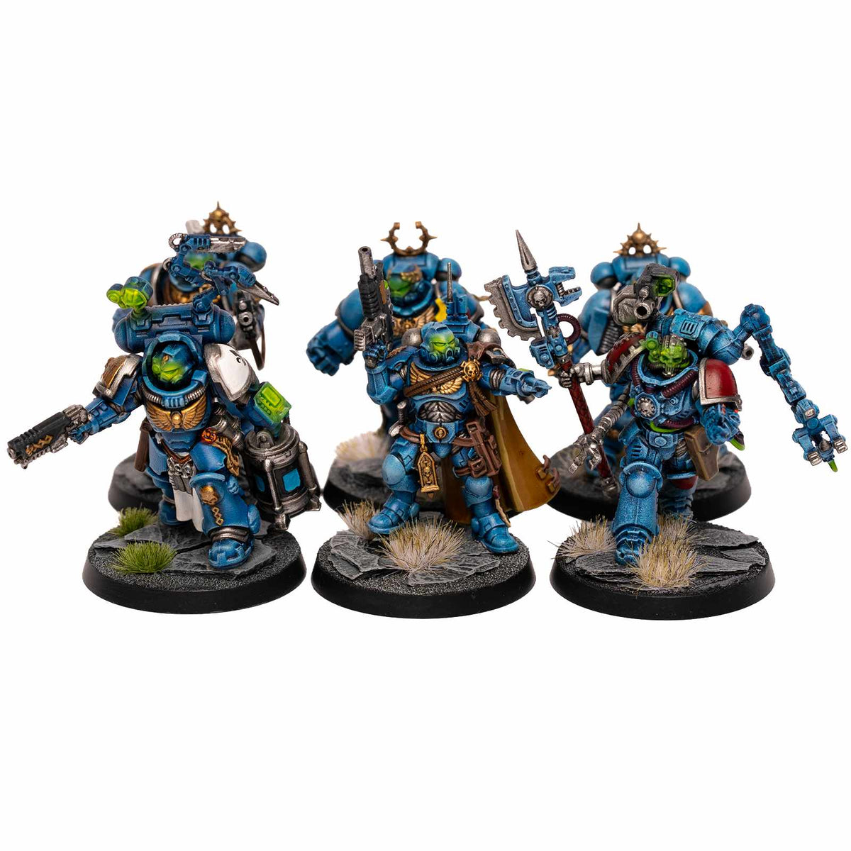 Space Marines - bemalte Armee im Ultramarines Schema