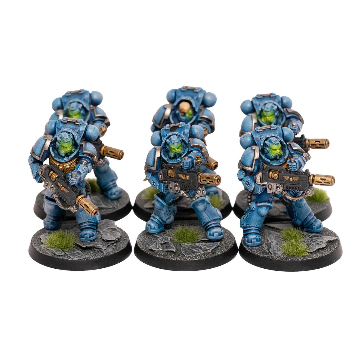 Space Marines - bemalte Armee im Ultramarines Schema