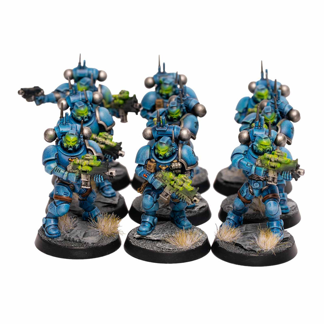 Space Marines - bemalte Armee im Ultramarines Schema