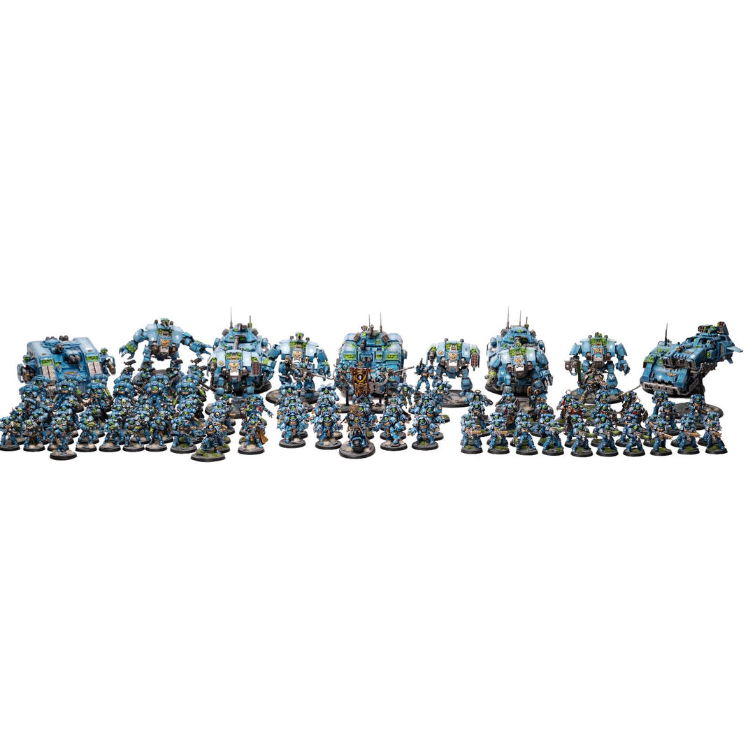 Space Marines - bemalte Armee im Ultramarines Schema