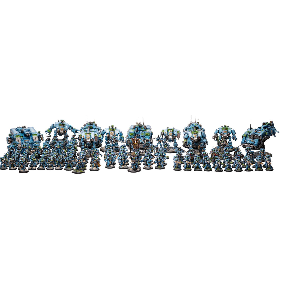 Space Marines - bemalte Armee im Ultramarines Schema