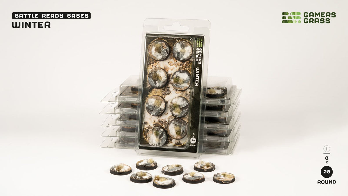 Winter Bases Round 28mm (x8)