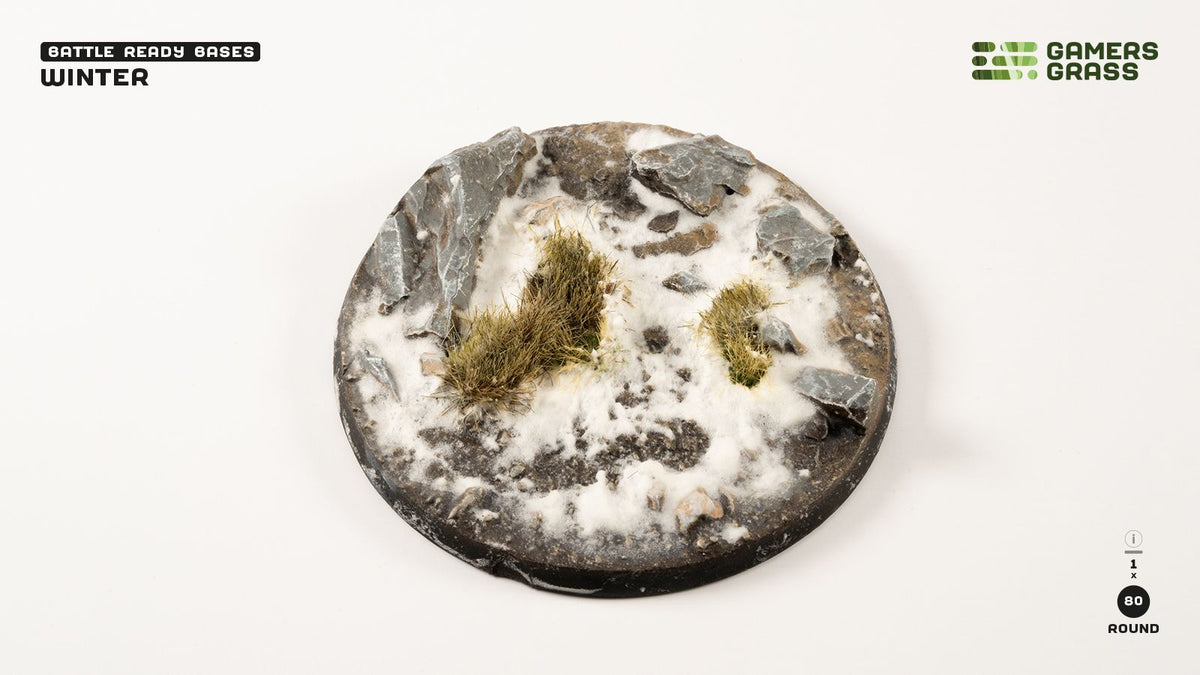 Winter Bases Round 80mm (x1)