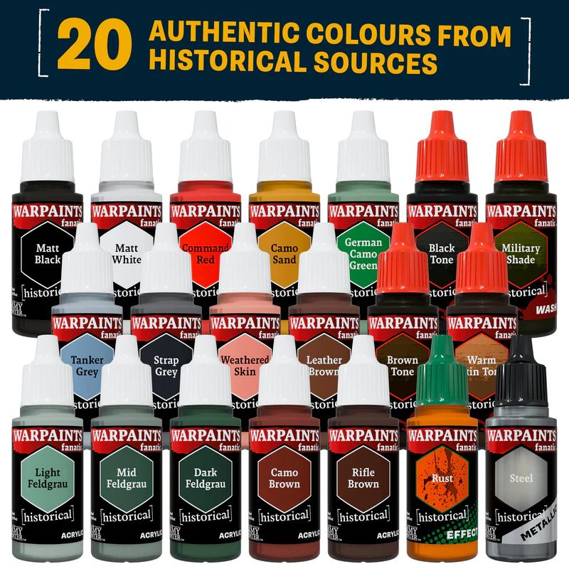 The Army Painter – Warpaints Fanatic Historical WWII German – 20 × 18 ml