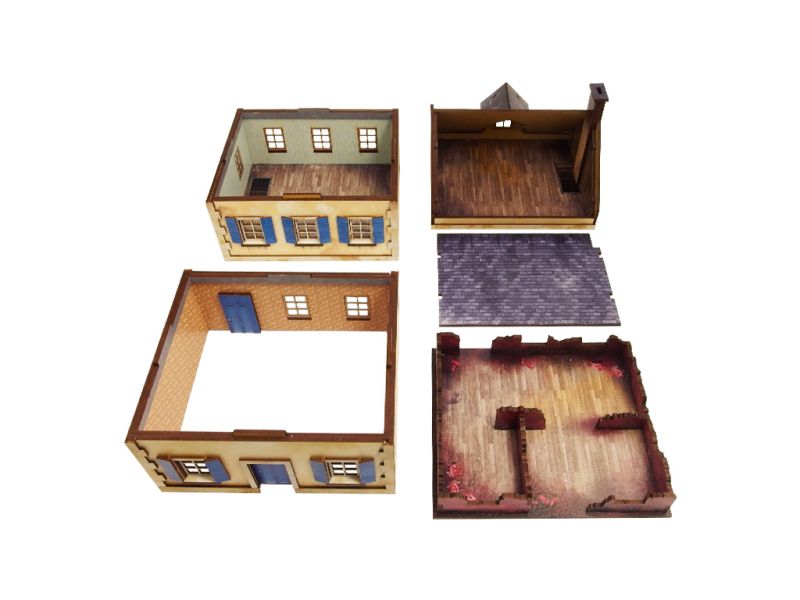 WW2 Normandy Townhouse 3 PREPAINTED