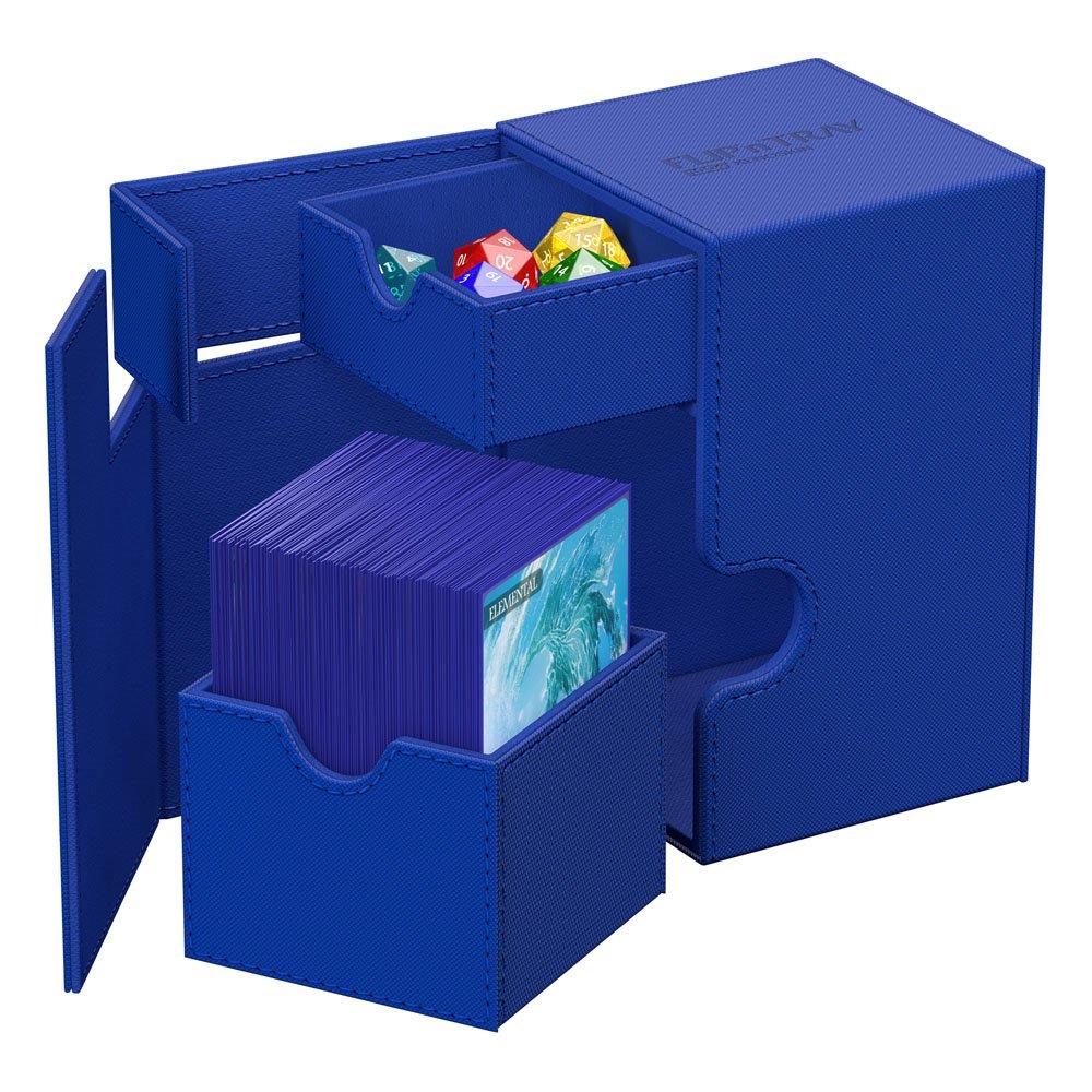 Ultimate Guard – Twin Flip'n'Tray 100+ Xenoskin Monocolor Blue