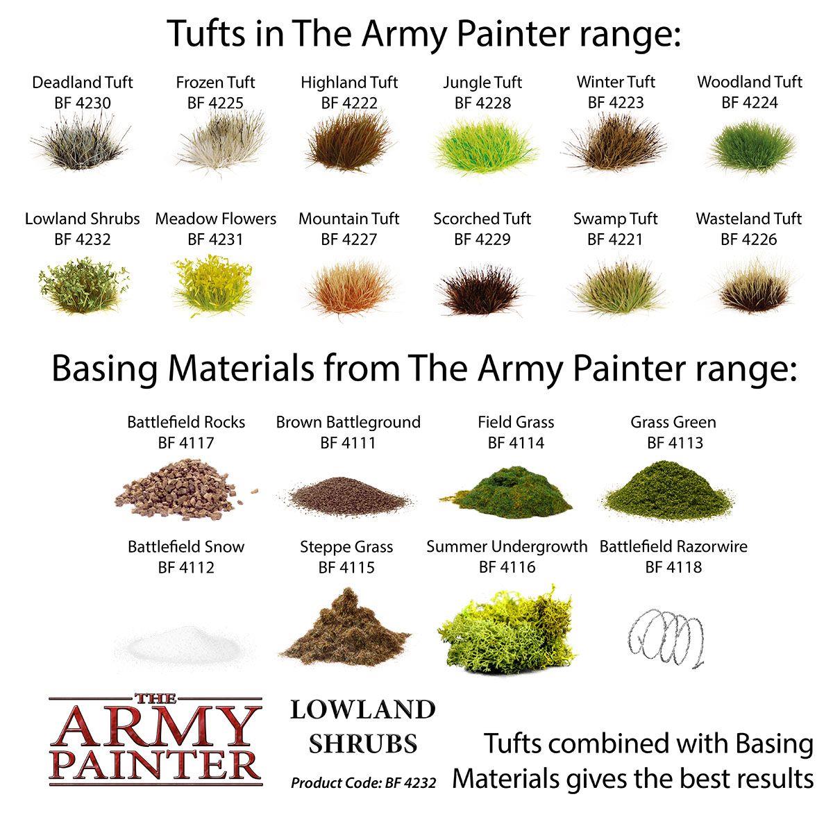 The Army Painter – Battlefields Lowland Shrubs Tuft – 77 Tufts
