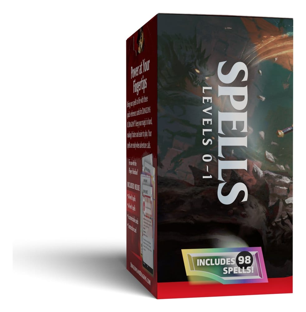 D&D RPG Reference Cards: Spells (Levels 0-1) (English)