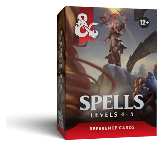 D&D RPG Reference Cards: Spells (Levels 4-5) (English)