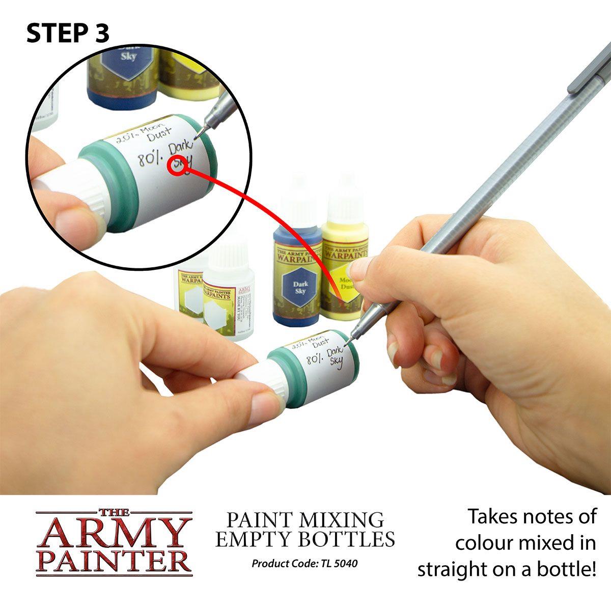 The Army Painter – Paint Mixing Empty Bottles – 6 × 12 ml