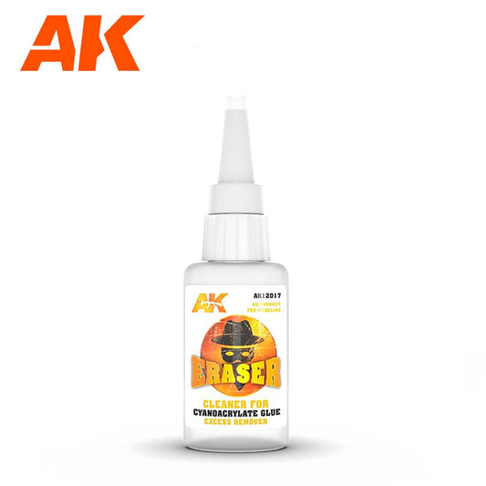 AK Interactive – Eraser Cleaner for Cyanocrylate Glue Excess Remover – 20 g
