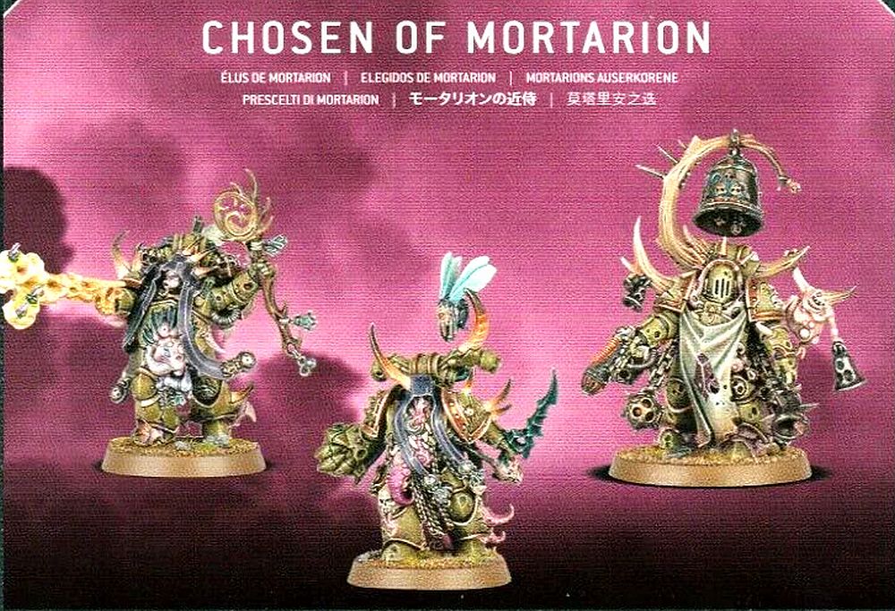 Malignant Plaguecaster, Blightbringer and Plague Marine Champion