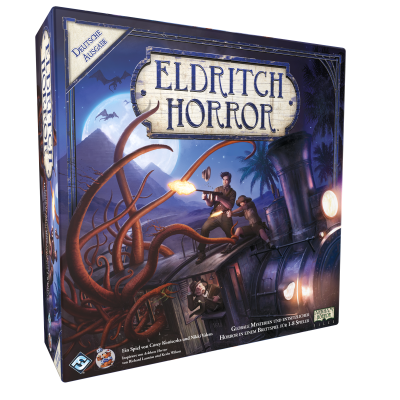 Eldritch Horror Brettspiel Grundspiel Verpackung Vorderseite