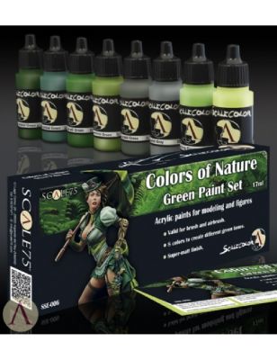 Colors of Nature Green Paint Set (8x17ml)