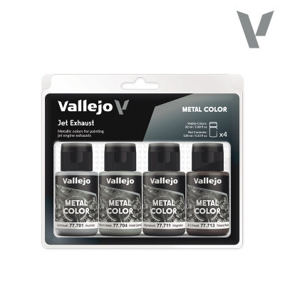77.602 Vallejo Metal Set: Jet Exhaust