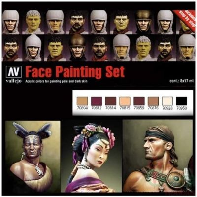 70.119 Model Color Set: Faces by Jaume Ortiz (8x17ml)