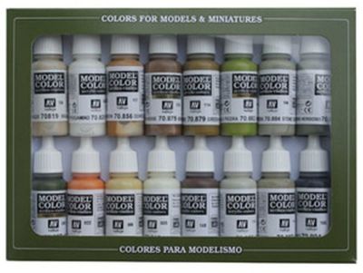 70.141,Model Color Set: Earth Colors,Acrylfarben, Vallejo