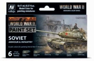 WWII Paint Set Sovjet Armour & Infantry