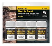 73.191,Vallejo Pigment Set: Mud &amp; Sand,Acrylfarben, Vallejo