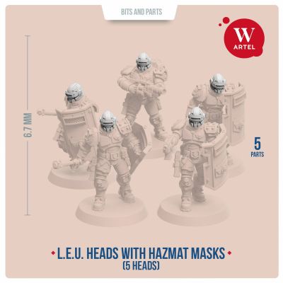 Artel W - L.E.U. Heads with Hazmat Masks