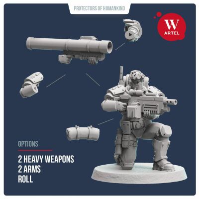 Artel W - S`n`R Heavy Weapon Specialist 28mm scale