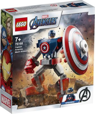 LEGO Marvel Super Heroes - 76168 Captain America Mech Verpackung Front