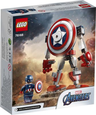 LEGO Marvel Super Heroes - 76168 Captain America Mech Verpackung R&uuml;ckseite
