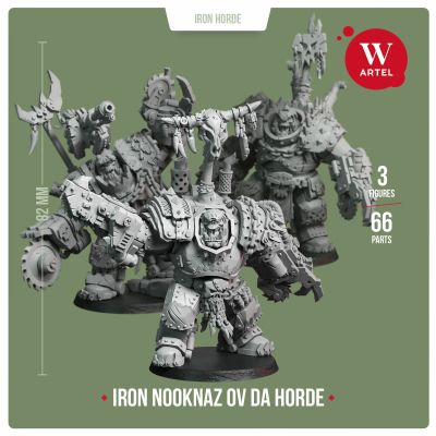 Artel W - Iron Nooknaz ov da Horde (3 Miniatures)