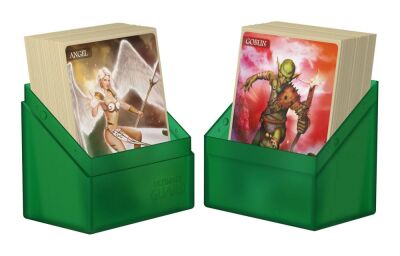 Ultimate Guard Boulder Deck Case 60+ Standardgr&ouml;&szlig;e Emerald halb offen