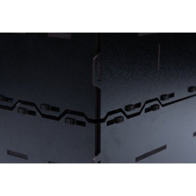 Black Paint Rack - Schrank mit 6 Schubladen