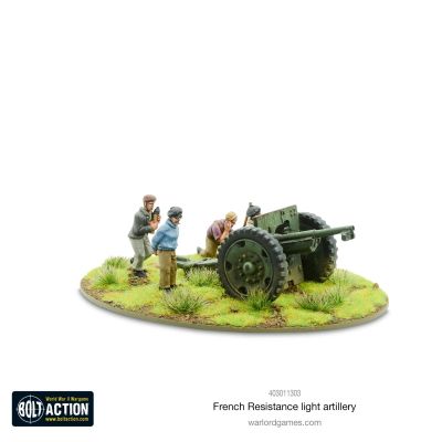 French Resistance Light Artillery inhalt details miniatur