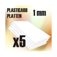 ABS Plasticard A4 - 1 mm COMBOx5 sheets