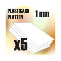 ABS Plasticard A4 - 1 mm COMBOx5 sheets