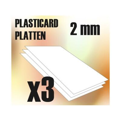 ABS Plasticard A4 - 2 mm COMBOx3 sheets