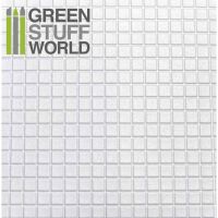 ABS Plasticard - LARGE SQUARES Textured Sheet - A4