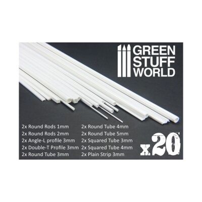 ABS Plasticard - Profile - 20x Variety Pack