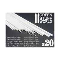 ABS Plasticard - Profile - 20x Variety Pack