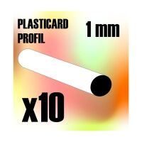 ABS Plasticard - Profile ROD 1mm