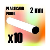 ABS Plasticard - Profile ROD 2 mm