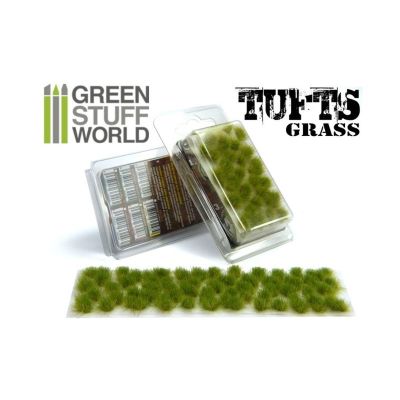 Grass TUFTS - 6mm self-adhesive - REALISTIC GREEN