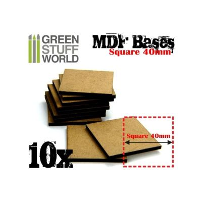 MDF Bases - Square 40 mm