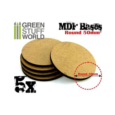 MDF Bases - Round 50 mm