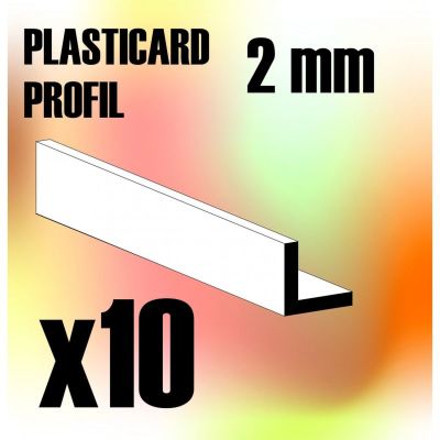 ABS Plasticard - Profile ANGLE-L 2 mm