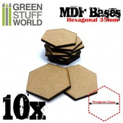 MDF Bases - Hexagonal 35 mm