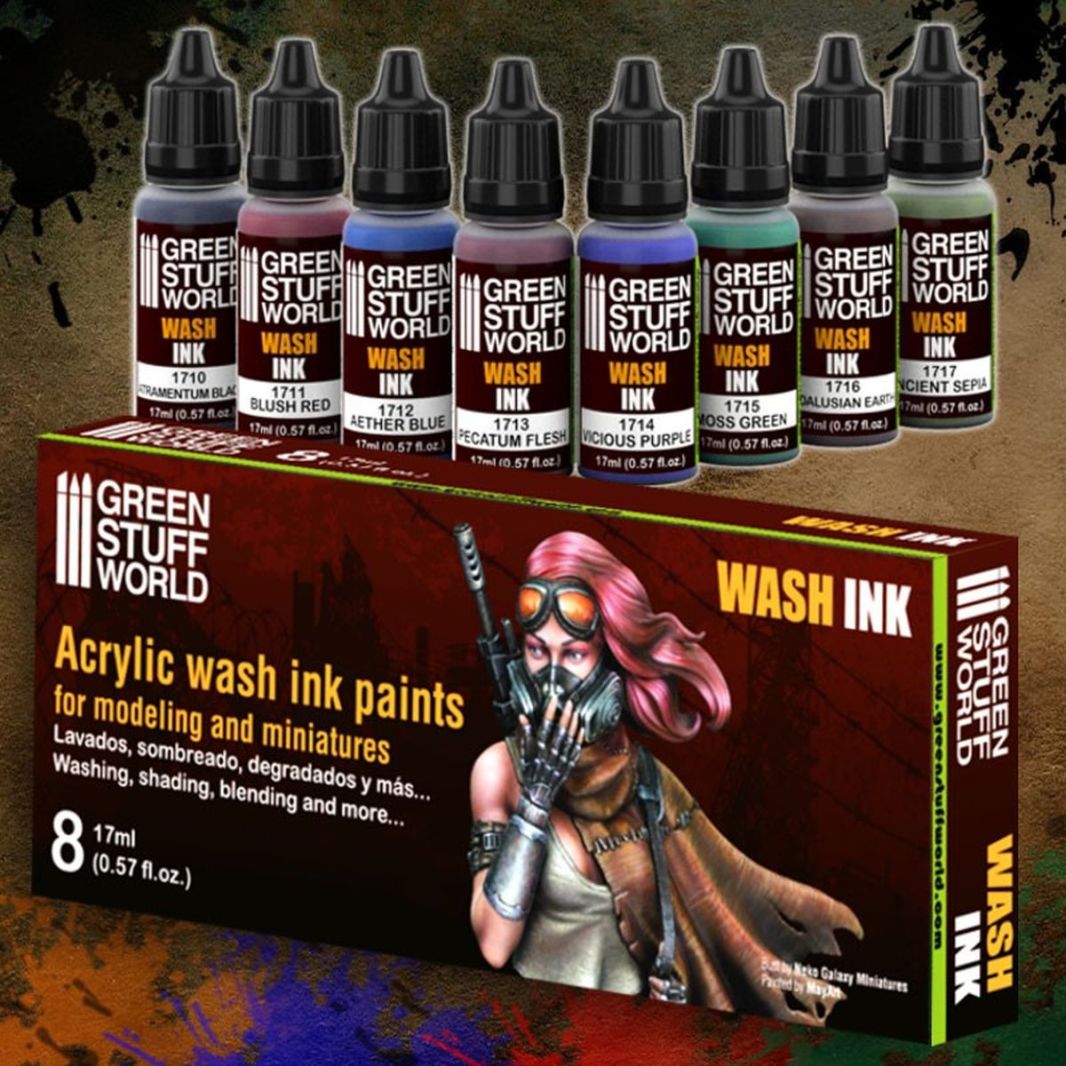 Acrylic Wash Ink Paints (8x17ml)