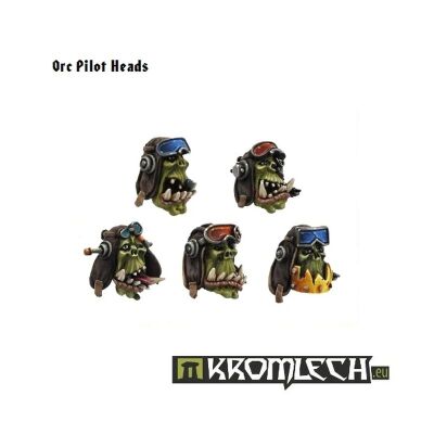 Orc Pilot Heads Kromlech bemalt seitenansicht