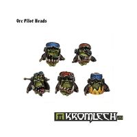 Orc Pilot Heads Kromlech bemalt frontansicht