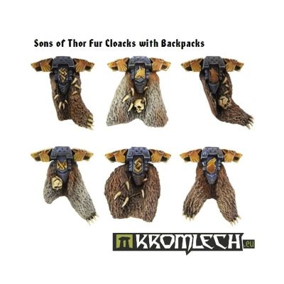 Sons of Thor Fur Cloaks with Backpacks Kromlech bemalt