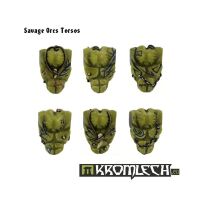 Savage Orcs Torsos Kromlech bemalt Frontansicht