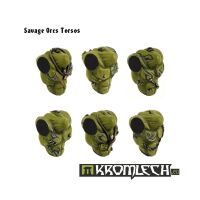 Savage Orcs Torsos Kromlech bemalt Seitenansicht